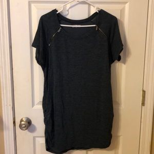 Dark green blue shirt